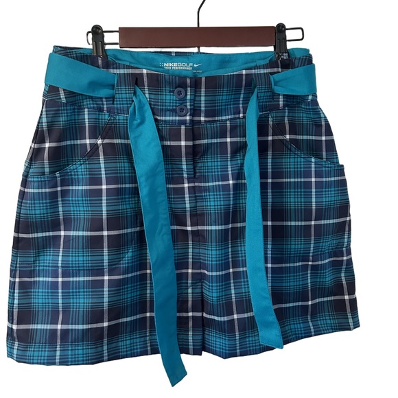 Nike Golf Tour Performance Dri-Fit Plaid Skort & Shorts Set Size 6 Resort Wear - Picture 2 of 13